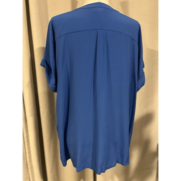 J Jill Women's Blouse Royal Blue Xl NWT Msrp $69.00 - Picture 2 of 8